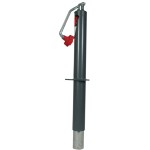 BULLDOG Round Trailer Jack, A-Frame, 5,000 lbs. Lift Capacity, Top Wind, Bolt-On, 15 in. Travel BULLDOG Round Trailer Jack, A-Frame, 5,000 lbs. Lift Capacity, Top Wind, Bolt-On, 15 in. Travel