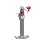 178101 BULLDOG Round Trailer Jack Side Mount 5000 lbs. Lift Capacity Top Wind Weld-On 10 inch Travel Bulldog 5,000 lbs. Round Pipe Mount Swivel Trailer Jack Topwind 10" Lift w/ Pull Pin