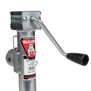Bulldog 5K Pipe Mount Swivel Trailer Jack Sidewind Lift Bulldog 5K Pipe Mount Swivel Trailer Jack, Sidewind, Corrosion Resistant Zinc Finish