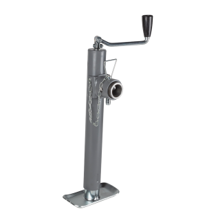 Bulldog 5K Pipe Mount Swivel Jack Topwind Bulldog 5K Pipe Mount Swivel Trailer Jack, Topwind, Zinc and Gray Powdercoat Finish