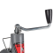 Bulldog 5K Pipe Mount Swivel Jack Topwind Bulldog 5K Pipe Mount Swivel Trailer Jack, Topwind, Zinc and Gray Powdercoat Finish