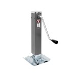 Bulldog 10,000 lbs. Square Trailer Jack Sidewind 10" Lift Drop Leg w/ Footplate Bulldog 10,000 lbs. Square Trailer Jack Sidewind 10" Lift Drop Leg w/ Footplate