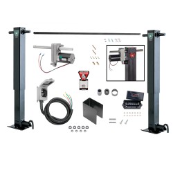 Bulldog 2x 12K Jacks Dual Landing Gear & Electric Motor Kit w/ Cross Shaft Pipe Combo Drop Leg w/ Spring Return w/ Side Pin Powered Drive- 26" Lift Bulldog 2x 12K Jacks Dual Landing Gear & Electric Motor Kit w/ Cross Shaft Pipe Combo Drop Leg w/ Spring Return w/ Side Pin Powered Drive- 26" Lift