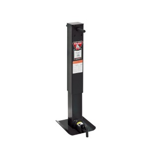 182805 BULLDOG Heavy Duty Square Trailer Jack 12000 lbs. Support Capacity Side Wind 12-1/2 inch Travel No Handle Bulldog 12,000 lbs. Square Trailer Jack Sidewind 26" Lift Drop Leg w/ Spring Return