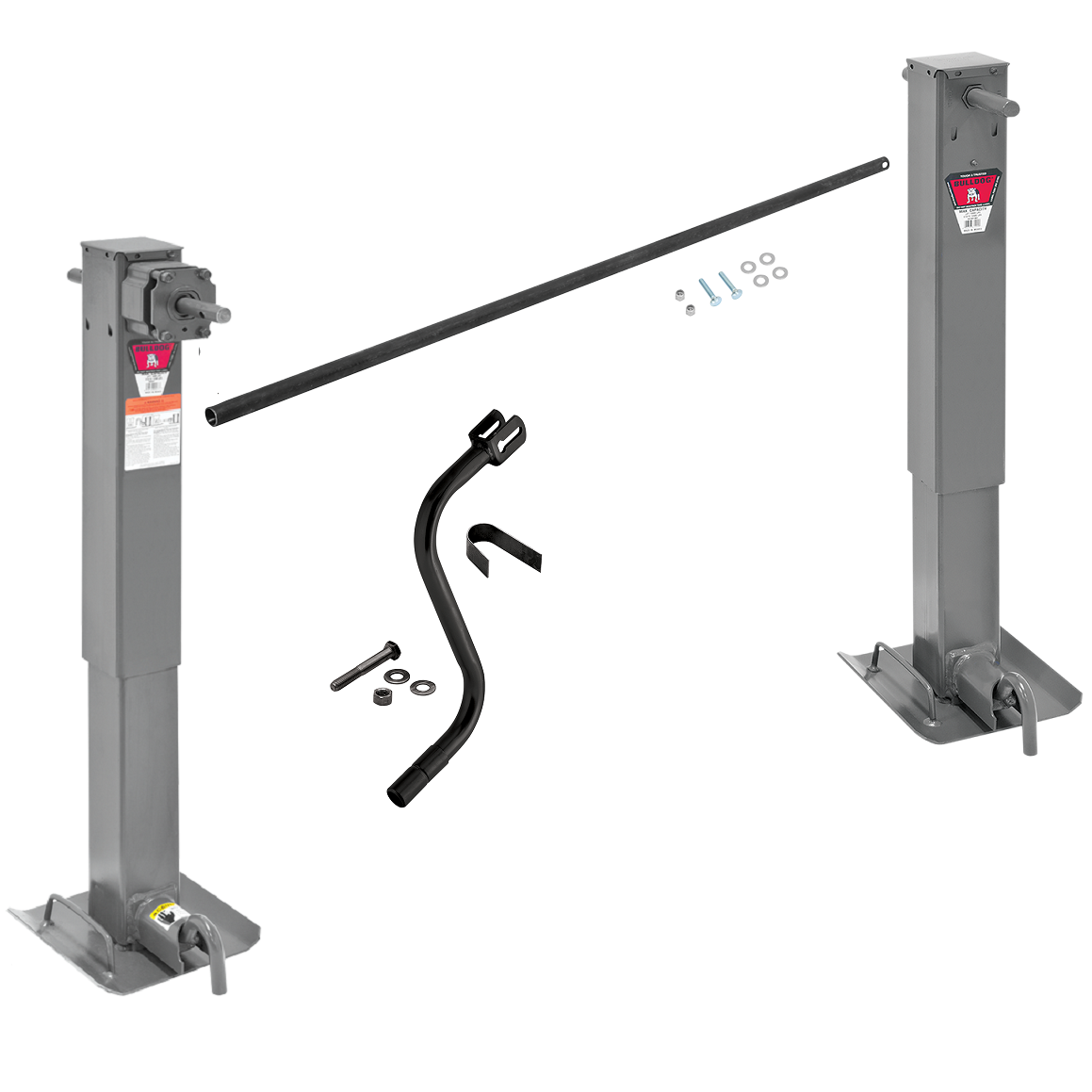 スラッパSS Jake Bullock BULLDOG | 183901 | Two-Speed Square Trailer Jack, 12,000 lbs