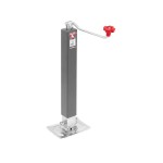 Bulldog 8,000 lbs. Square Trailer Jack Topwind 15" Lift Drop Leg w/ Footplate Bulldog 8,000 lbs. Square Trailer Jack Topwind 15" Lift Drop Leg w/ Footplate