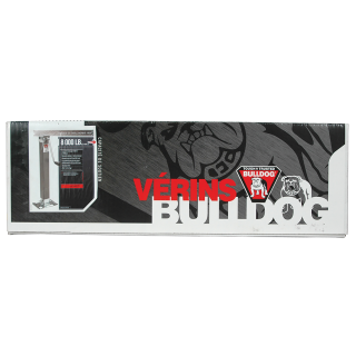 Bulldog 8K Square Drop Leg Trailer Jack Sidewind Bulldog 8K Square Drop Leg Trailer Jack, Sidewind, 15 inch Lift with Footplate