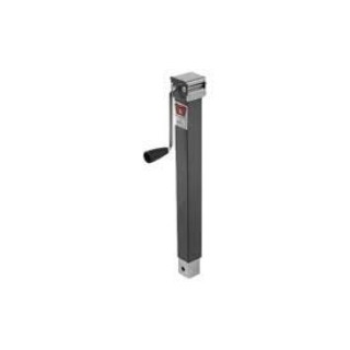 195369 BULLDOG Square Trailer Jack No Mount 5000 lbs. Support Capacity Side Wind Weld-On 15 inch Travel Bulldog 5,000 lbs. Square Trailer Jack Sidewind 15" Lift Fixed Leg w/o Footplate