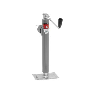 198200 BULLDOG Round Trailer Jack Side Mount 7000 lbs. Lift Capacity Top Wind Weld-On 15 inch Travel Bulldog 7,000 lbs. Round Pipe Mount Swivel Trailer Jack Topwind 15" Lift w/ Pull Pin