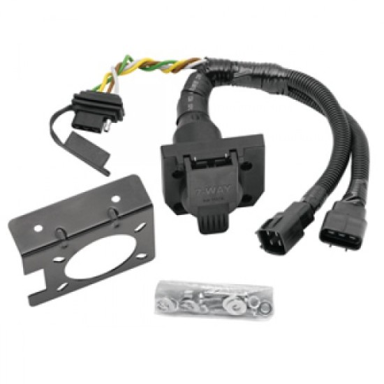 20137 2003 2004 2005 2006 03 04 05 06 Tundra w/Factory 7-Way 2003 Tekonsha Trailer Tow Wiring Harness 7-Way + 4-Way Flat 7-Way Trailer Wiring Harness Kit For 03-06 Toyota Tundra RV Round Connector