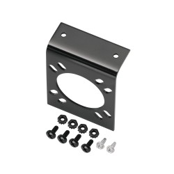Mounting Bracket for 7-Way RV Round Tow Plug Harness OEM Connectors, Includes Screws and Nuts Mounting Bracket for 7-Way RV Round Tow Plug Harness OEM Connectors, Includes Screws and Nuts