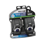 2060266 Fulton Retractable Transom Boat Tiedown Stainless Steel (2 pack) 2-Pack Fulton Transom Retractable Ratchet Tie Down Straps 2 Inch x 43 Inch Stainless Steel 600 lbs Load 1,800 lbs Break Strength Trailer Boat