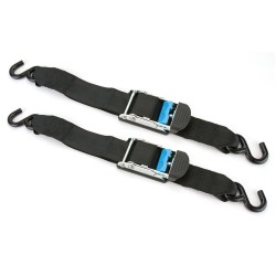 2-Pack Reese Gunwale Zinc Transom Tie Down Ratchet Straps 2 x 24 Inch Strap Retractable 833 lbs Load 2,500 lbs Break Strength Truck Trailer Boat Marine 2-Pack Reese Gunwale Zinc Transom Tie Down Ratchet Straps 2 x 24 Inch Strap Retractable 833 lbs Load 2,500 lbs Break Strength Truck Trailer Boat Marine