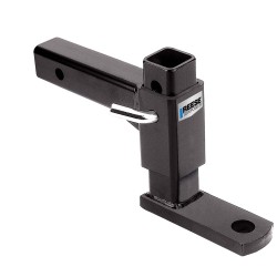 Adjustable Trailer Tow Hitch Ball Mount 5,000 lbs Fits 2" Receiver Max Drop 7-1/2" Rise 6-1/4" 1" Ball Hole 13-1/2" Long Adjustable Trailer Tow Hitch Ball Mount 5,000 lbs Fits 2" Receiver Max Drop 7-1/2" Rise 6-1/4" 1" Ball Hole 13-1/2" Long