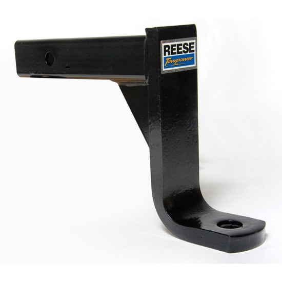 21347 Reese Towpower Trailer Hitch Ball Mount 5000 lbs. Capacity Fits 2 inch Receiver 8 inch Drop Black Reese 5,000 lbs Trailer Tow Hitch Ball Mount Fits 2" Receiver 8" Drop 6-3/4" Rise 10" Long 1" Ball Hole