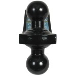 21511 Reese Towpower Dual-Ball Trailer Hitch Ball Mount 6000 lbs. Capacity Fits 2 inch Receiver Black Reese Dual Ball Trailer Hitch Ball Mount Fits 2" Tow Receiver 1-7/8" Ball has 2" Drop has 3/4" Rise 10" Long