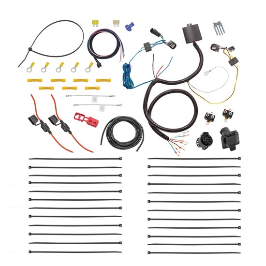 Trailer Wiring 7-Way For 11-16 Chrysler Town & Country 21-22 Grand Caravan 11-20 Dodge Grand Caravan 12-14 C/V 12-15 RAM C/V RV Round Connector