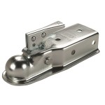 Fulton Trailer Coupler 3" Channel Tongue Holes on 3" Centers 2" Ball 3,500 lbs. Zinc