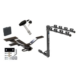 Trailer Tow Hitch w/ 4 Bike Rack For 97-05 Buick Century Pontiac Grand Prix Oldsmobile Intrigue tilt away adult or child arms fold down carrier w/ Lock and Cover Trailer Tow Hitch w/ 4 Bike Rack For 97-05 Buick Century Pontiac Grand Prix Oldsmobile Intrigue tilt away adult or child arms fold down carrier w/ Lock and Cover