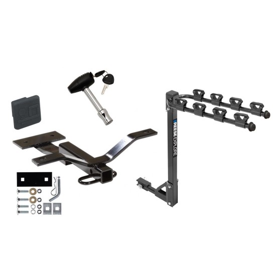 Custom Fit Trailer Hitch3 Bike Carrier Security Lock Pin Rubber Hitch Plug Cover Installation Hardware Installation Instructions 24659 1393100G 580407 2211 Draw-Tite Trailer Tow Hitch 4 Bike Rack 97-05 Buick Century Pontiac Grand Prix Oldsmobile Intrigu Trailer Tow Hitch w/ 4 Bike Rack For 97-05 Buick Century Pontiac Grand Prix Oldsmobile Intrigue tilt away adult or child arms fold down carrier w/ Lock and Cover