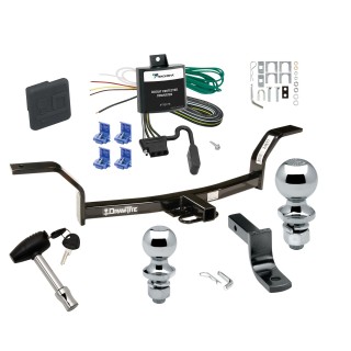 Custom Fit Trailer Hitch Draw-Bar w/ Pin/Clip Wiring Harness (Requires Splicing) 1-7/8" and 2" Chrome Ball Security Lock Pin Rubber Hitch Plug Cover Installation Hardware Installation Instructions 246770 119178 63820 63810 580407 2211 Draw-Tite Trailer Tow Hitch For 97-01 Acura EL Canada Only Deluxe Package Wiring 2" and 1-7/8" Ball and Lock