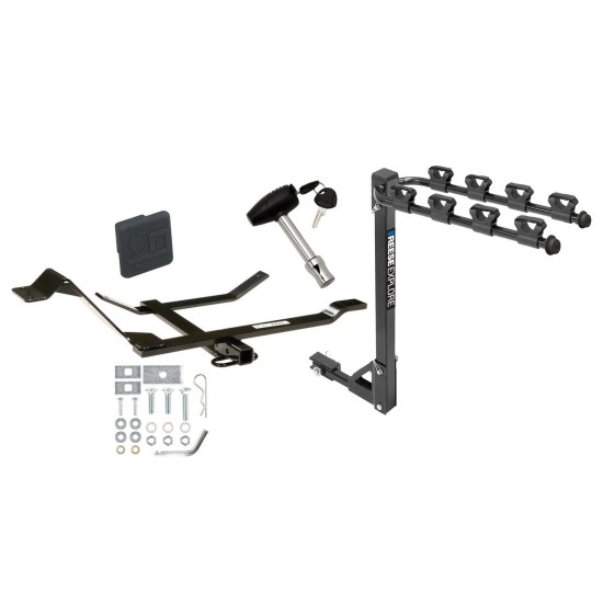 Custom Fit Trailer Hitch3 Bike Carrier Security Lock Pin Rubber Hitch Plug Cover Installation Hardware Installation Instructions 24679 1393100G 580407 2211 Draw-Tite Trailer Tow Hitch 4 Bike Rack 98-10 Volkswagen Beetle Golf tilt away adult or child arm Trailer Tow Hitch w/ 4 Bike Rack For 98-10 Volkswagen Beetle Golf tilt away adult or child arms fold down carrier w/ Lock and Cover