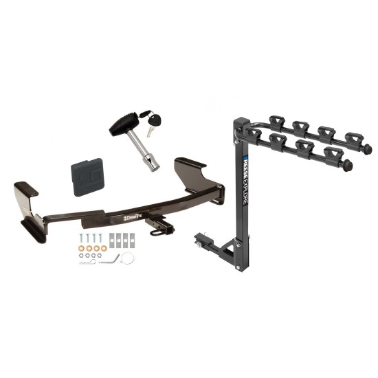 Custom Fit Trailer Hitch4 Bike Carrier Security Lock Pin Rubber Hitch Plug Cover Installation Hardware Installation Instructions 24734 1393100G 580407 2211 Draw-Tite Trailer Tow Hitch 4 Bike Rack 03-07 Saturn Ion Except Redline and w/2.4 Liter Engine ti Trailer Tow Hitch w/ 4 Bike Rack For 03-07 Saturn Ion Except Redline and w/2.4 Liter Engine tilt away adult or child arms fold down carrier w/ Lock and Cover