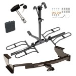 Custom Fit Trailer Hitch2 Bike Carrier Rail Rack Security Lock Pin Rubber Hitch Plug Cover Installation Hardware Installation Instructions 24734 63134 580407 2211 Draw-Tite Trailer Tow Hitch 03-07 Saturn Ion Except Redline and w/2.4 Liter Engine Platform Trailer Tow Hitch For 03-07 Saturn Ion Except Redline and w/2.4 Liter Engine Platform Style 2 Bike Rack w/ Hitch Lock and Cover