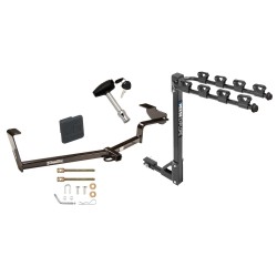 Trailer Tow Hitch w/ 4 Bike Rack For 06-15 Honda Civic tilt away adult or child arms fold down carrier w/ Lock and Cover Trailer Tow Hitch w/ 4 Bike Rack For 06-15 Honda Civic tilt away adult or child arms fold down carrier w/ Lock and Cover