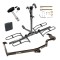 Trailer Tow Hitch For 06-15 Honda Civic Platform Style 2 Bike Rack w/ Hitch Lock and Cover