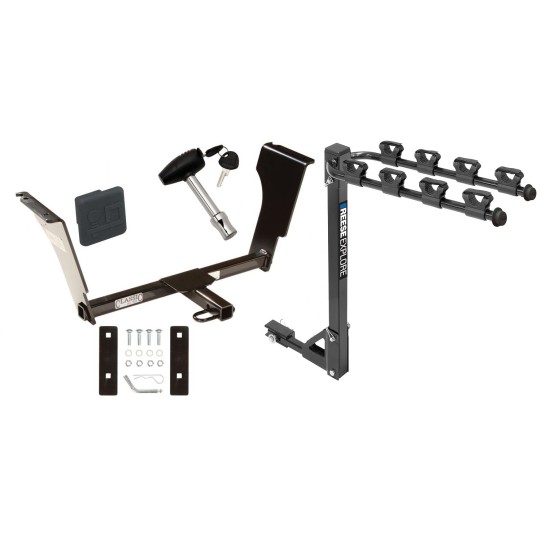 Custom Fit Trailer Hitch4 Bike Carrier Security Lock Pin  Rubber Hitch Plug Cover Installation Hardware Installation Instructions  24767 1393100G 580407 2211 Draw-Tite Trailer Tow Hitch 4 Bike Rack 03-13 Cadillac CTS CTS V 05-11 STS tilt away adult or chi Trailer Tow Hitch w/ 4 Bike Rack For 03-13 Cadillac CTS CTS V 05-11 STS tilt away adult or child arms fold down carrier w/ Lock and Cover