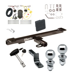 Trailer Tow Hitch For 06-10 Mazda 5 Deluxe Package Wiring 2" and 1-7/8" Ball and Lock