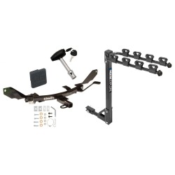 Trailer Tow Hitch w/ 4 Bike Rack For 06-09 Ford Fusion Mercury Milan Lincoln MKZ Zephyr 03-08 Mazda 6 tilt away adult or child arms fold down carrier w/ Lock and Cover Trailer Tow Hitch w/ 4 Bike Rack For 06-09 Ford Fusion Mercury Milan Lincoln MKZ Zephyr 03-08 Mazda 6 tilt away adult or child arms fold down carrier w/ Lock and Cover