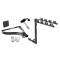 Trailer Tow Hitch w/ 4 Bike Rack For 07-08 Honda Fit tilt away adult or child arms fold down carrier w/ Lock and Cover
