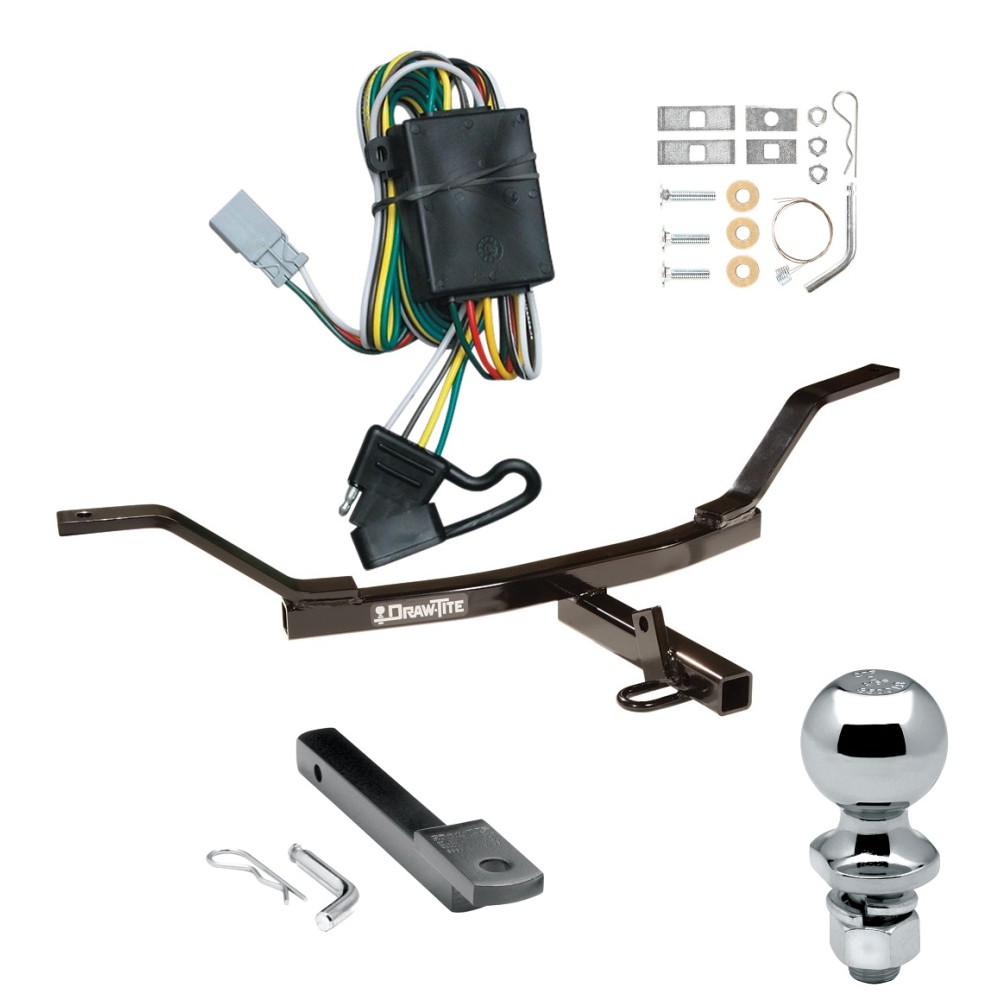 Custom Fit Trailer Hitch Draw-Bar w/ Pin/Clip Wiring Harness (Plug & Play) 2"Chrome Ball Installation Hardware Installation Instructions 247900 118336 63820 Draw-Tite Trailer Tow Hitch 97-01 Honda CR-V Complete Package Wiring Draw Bar and 2" Trailer Tow Hitch For 97-01 Honda CR-V Complete Package w/ Wiring Draw Bar and 2" Ball