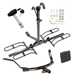 Trailer Tow Hitch For 99-03 Acura TL 01-03 CL 98-02 Honda Accord Sedan Platform Style 2 Bike Rack w/ Hitch Lock and Cover