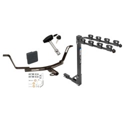 Trailer Tow Hitch w/ 4 Bike Rack For 07-11 Honda CR-V tilt away adult or child arms fold down carrier w/ Lock and Cover Trailer Tow Hitch w/ 4 Bike Rack For 07-11 Honda CR-V tilt away adult or child arms fold down carrier w/ Lock and Cover