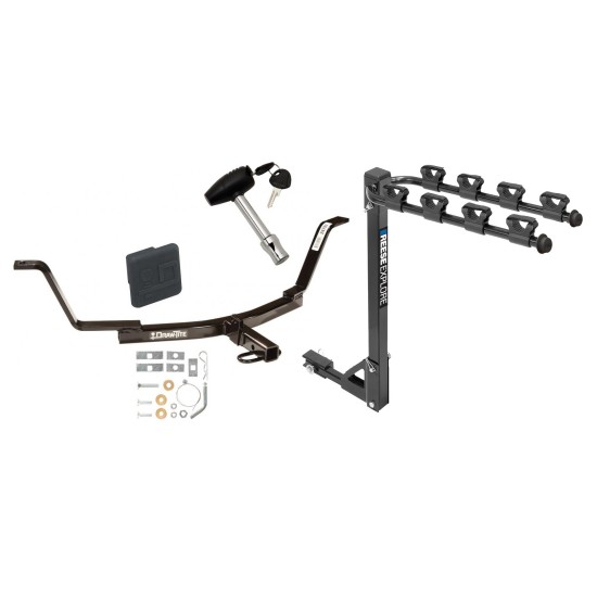 Custom Fit Trailer Hitch4 Bike Carrier Security Lock Pin Rubber Hitch Plug Cover Installation Hardware Installation Instructions 24792 1393100G 580407 2211 Draw-Tite Trailer Tow Hitch 4 Bike Rack 07-11 Honda CR-V tilt away adult or child arms fold down Trailer Tow Hitch w/ 4 Bike Rack For 07-11 Honda CR-V tilt away adult or child arms fold down carrier w/ Lock and Cover