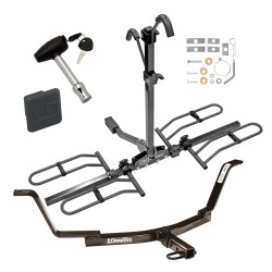 Trailer Tow Hitch For 07-11 Honda CR-V Platform Style 2 Bike Rack w/ Hitch Lock and Cover Trailer Tow Hitch For 07-11 Honda CR-V Platform Style 2 Bike Rack w/ Hitch Lock and Cover
