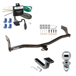 Trailer Tow Hitch For 06-11 KIA Rio5 Hyundai Accent Hatchback Complete Package w/ Wiring Draw Bar and 1-7/8" Ball