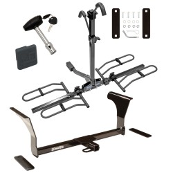 Trailer Tow Hitch For 07-24 Nissan Altima 09-23 Maxima Platform Style 2 Bike Rack w/ Hitch Lock and Cover Trailer Tow Hitch For 07-24 Nissan Altima 09-23 Maxima Platform Style 2 Bike Rack w/ Hitch Lock and Cover