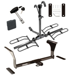 Trailer Tow Hitch For 07-23 Nissan Altima 09-22 Maxima Platform Style 2 Bike Rack w/ Hitch Lock and Cover Trailer Tow Hitch For 07-23 Nissan Altima 09-22 Maxima Platform Style 2 Bike Rack w/ Hitch Lock and Cover