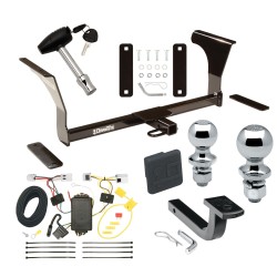 Trailer Tow Hitch For 07-15 22-24 Altima Sedan 09-14 Maxima Deluxe Package Wiring 2" and 1-7/8" Ball and Lock