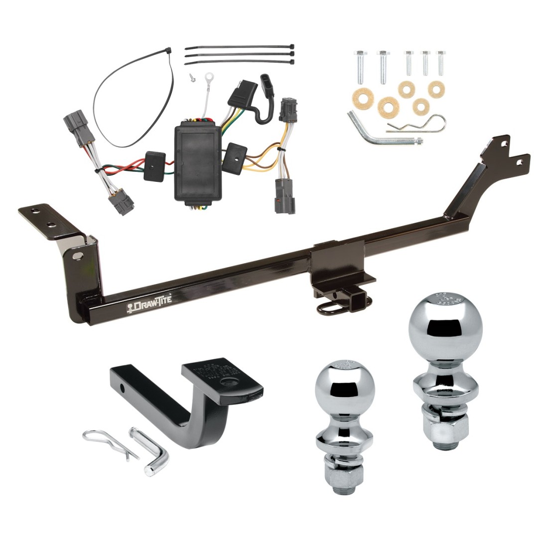 Trailer Tow Hitch For 0712 KIA Rondo Deluxe Package Wiring 2" and 17/