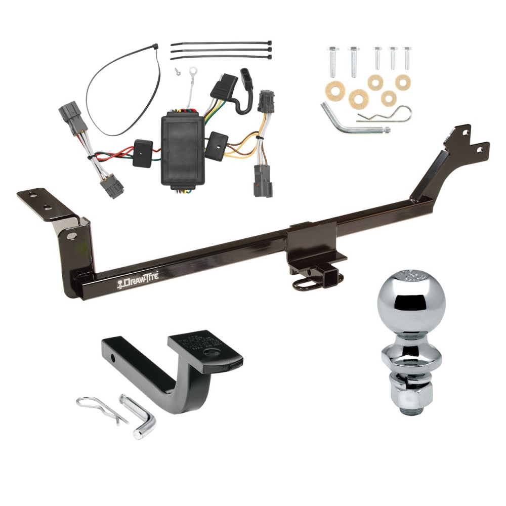 Custom Fit Trailer Hitch Draw-Bar w/ Pin/Clip Wiring Harness (Plug & Play) 2"Chrome Ball Installation Hardware Installation Instructions 247970 118431 63820 Draw-Tite Trailer Tow Hitch 07-12 KIA Rondo Complete Package Wiring Draw Bar and 2" Trailer Tow Hitch For 07-12 KIA Rondo Complete Package w/ Wiring Draw Bar and 2" Ball