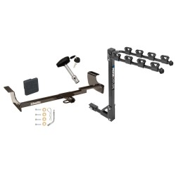 Trailer Tow Hitch w/ 4 Bike Rack For 04-09 Toyota Prius tilt away adult or child arms fold down carrier w/ Lock and Cover Trailer Tow Hitch w/ 4 Bike Rack For 04-09 Toyota Prius tilt away adult or child arms fold down carrier w/ Lock and Cover
