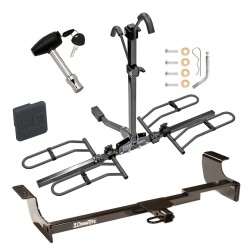 Trailer Tow Hitch For 04-09 Toyota Prius Platform Style 2 Bike Rack w/ Hitch Lock and Cover Trailer Tow Hitch For 04-09 Toyota Prius Platform Style 2 Bike Rack w/ Hitch Lock and Cover