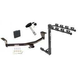 Trailer Tow Hitch w/ 4 Bike Rack For 08-15 Scion xB 11-13 tC Except Release Series tilt away adult or child arms fold down carrier w/ Lock and Cover Trailer Tow Hitch w/ 4 Bike Rack For 08-15 Scion xB 11-13 tC Except Release Series tilt away adult or child arms fold down carrier w/ Lock and Cover