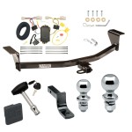 Custom Fit Trailer Hitch Draw-Bar w/ Pin/Clip Wiring Harness (Plug & Play) 1-7/8" and 2" Chrome Ball Security Lock Pin Rubber Hitch Plug Cover Installation Hardware Installation Instructions 248150 118460 63820 63810 580407 2211 Draw-Tite T Trailer Tow Hitch For 11-13 Scion xB Except Release Series Deluxe Package Wiring 2" and 1-7/8" Ball and Lock