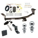 Custom Fit Trailer Hitch Draw-Bar w/ Pin/Clip Wiring Harness (Plug & Play) 1-7/8" and 2" Chrome Ball Security Lock Pin Rubber Hitch Plug Cover Installation Hardware Installation Instructions 248150 118468 63820 63810 580407 2211 Draw-Tite T Trailer Tow Hitch For 08-10 Scion xB Except Release Series Deluxe Package Wiring 2" and 1-7/8" Ball and Lock